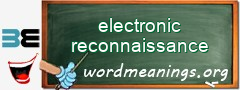 WordMeaning blackboard for electronic reconnaissance